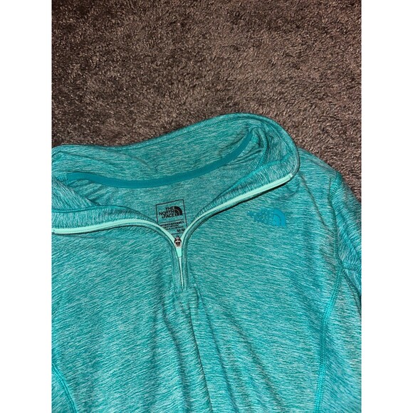The north face teal blue zip up - Picture 2 of 5